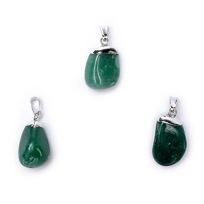 Pendentif Aventurine vert monture en métal