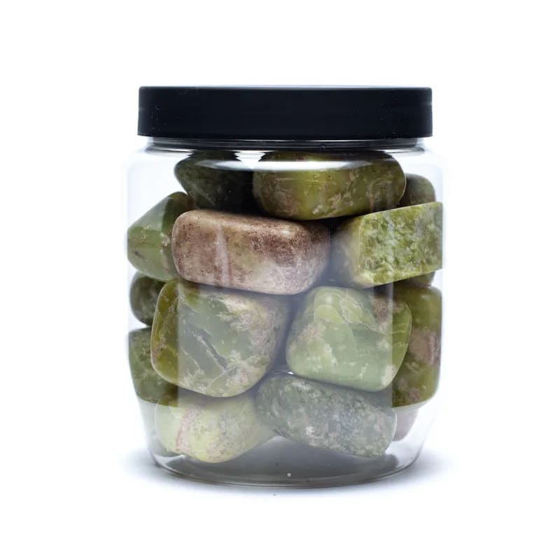 Piedras de serpentina pulidas