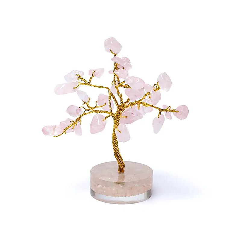 Gemstone tree rose quartz