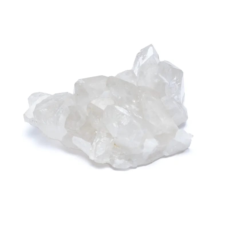 Drusa de cristal de roca en bruto
