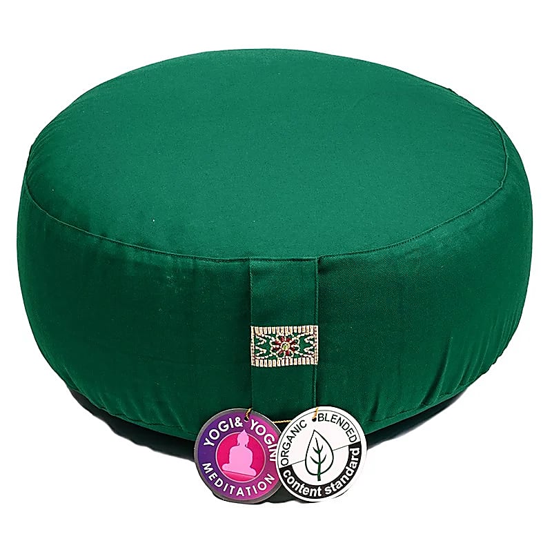 Cuscino meditazione verde scuro organico (OCS)