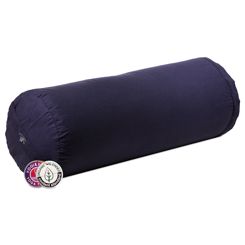 Bolster de yoga azul de algodón BIO (OCS)