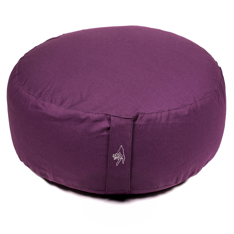 Meditationskissen tiefviolett Baumwolle BIO (OCS)