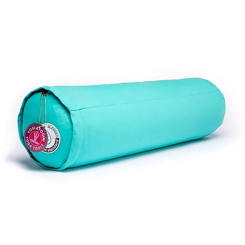 Bolster rund türkis Baumwolle BIO (OCS)