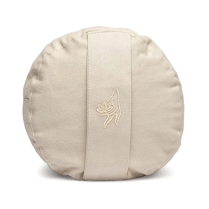 Coussin de méditation bolster beige coton bio (OCS)