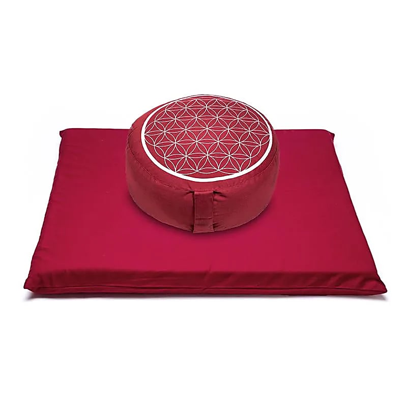 SET da meditazione Fiore della vita rosso