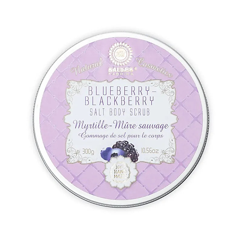 Sea salt body scrub blueberries blackberries