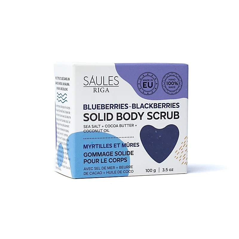 Savon exfoliant naturel myrtilles mûres