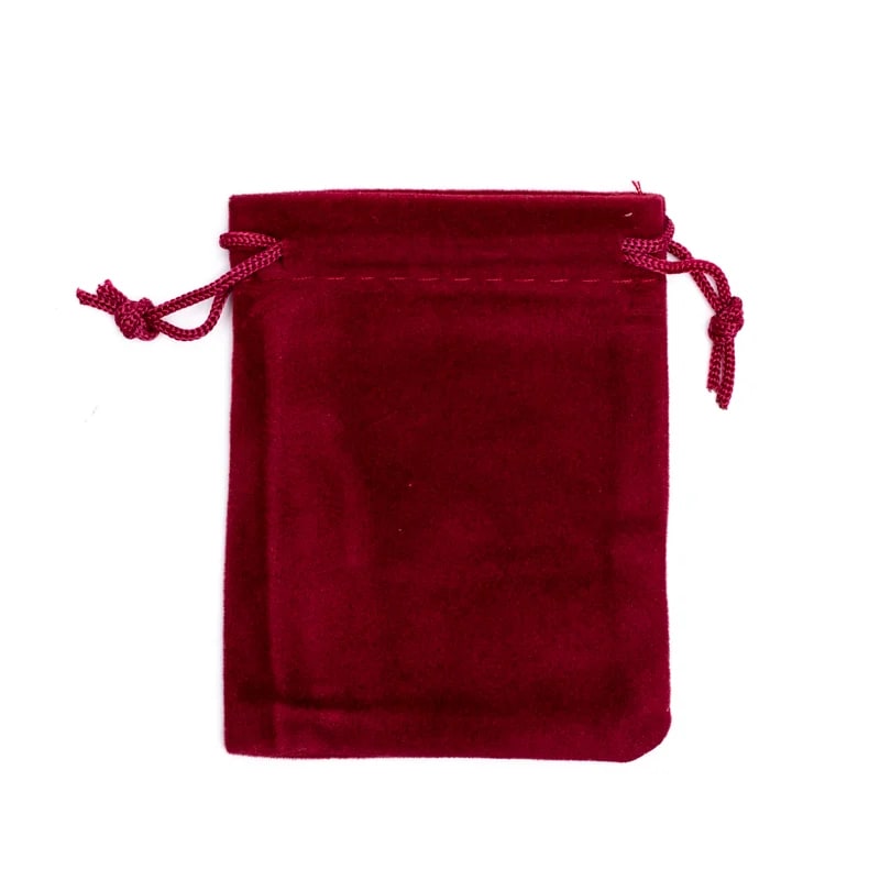 Bolsa de regalo de terciopelo burdeos XS