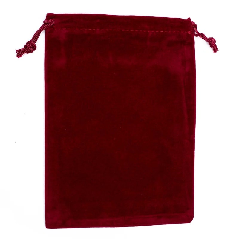 Velvet gift bag bordeaux M