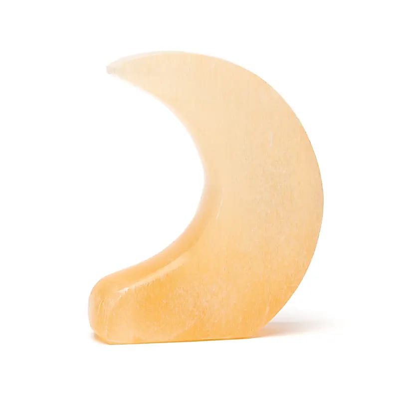 Lune debout en sélénite