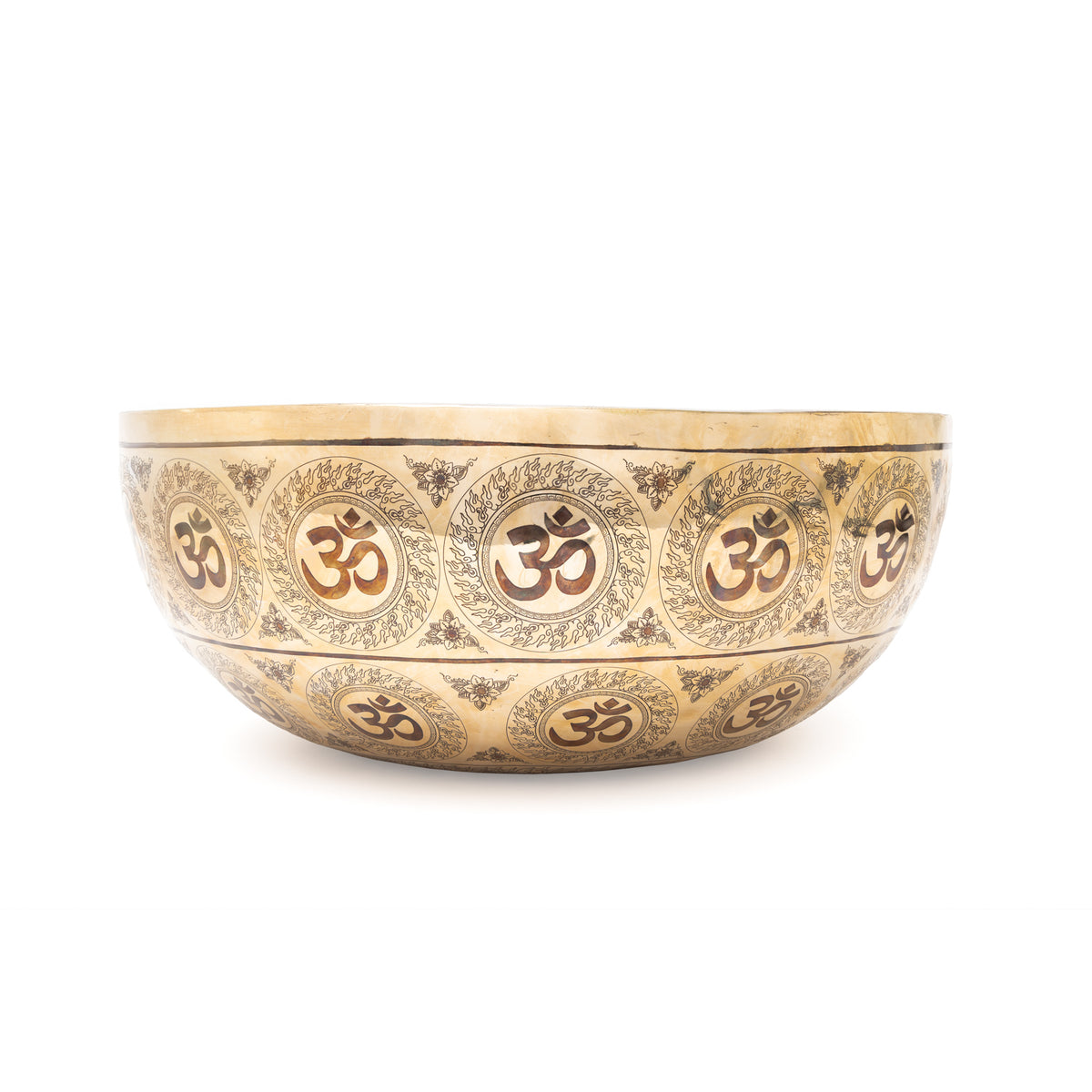 Cuenco tibetano Baño de sonido grabado con láser Flor de la Vida