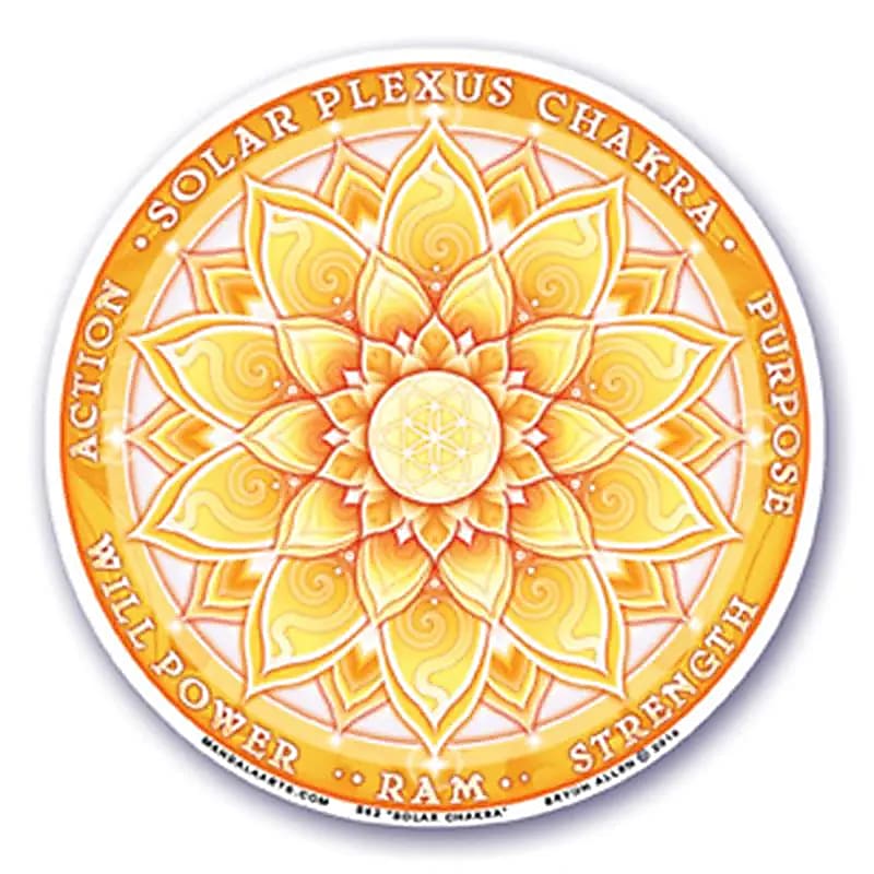 Fensterklebebild 3. Chakra (Manipura)