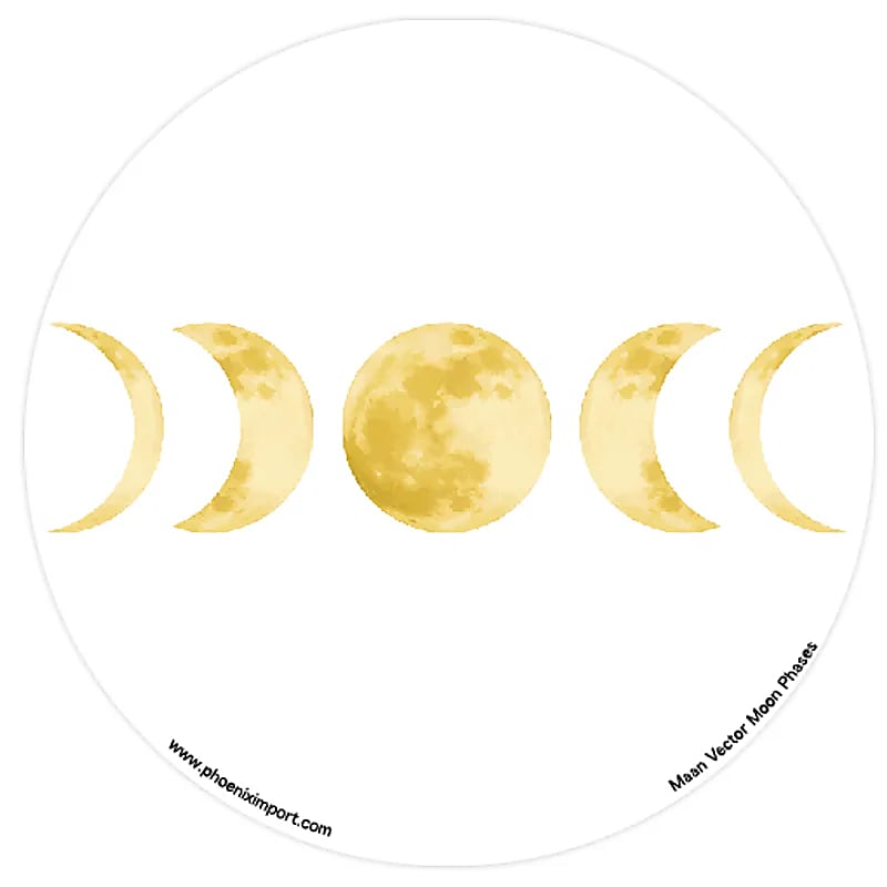 Adhésif verre/fenêtre Phases de Lune