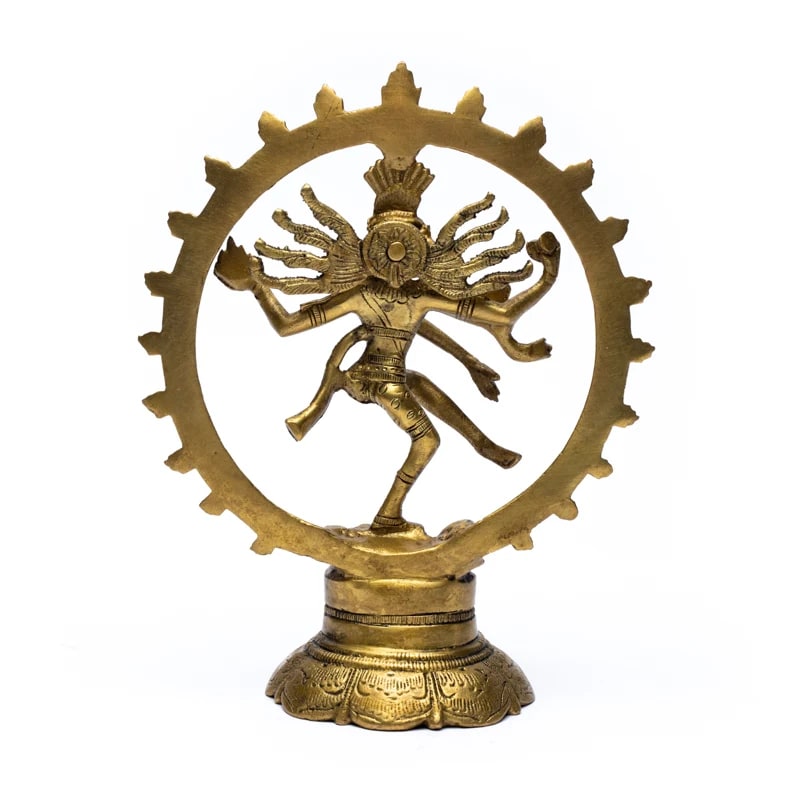 Shiva Nataraj brass monochrome