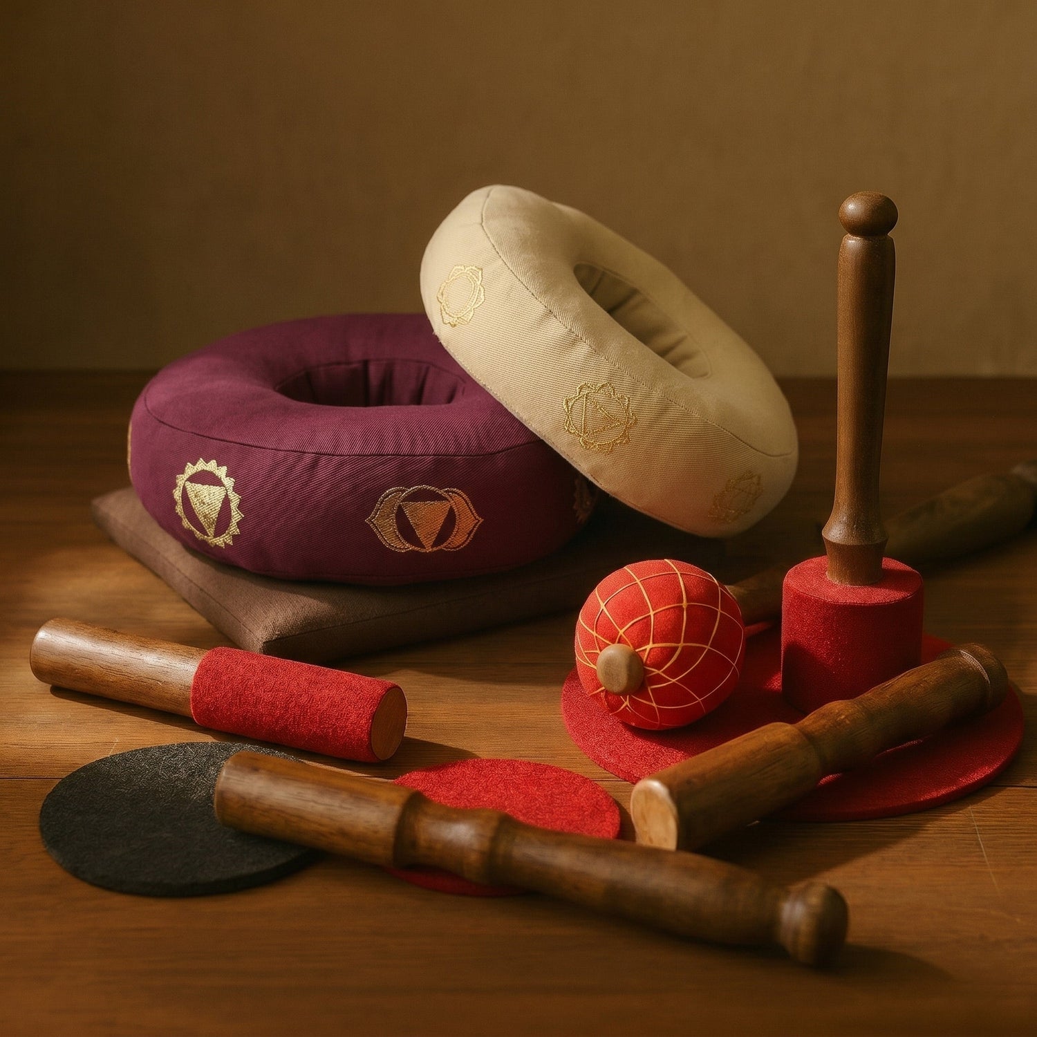Accessori per campane tibetane in metallo - sound healing ingrosso