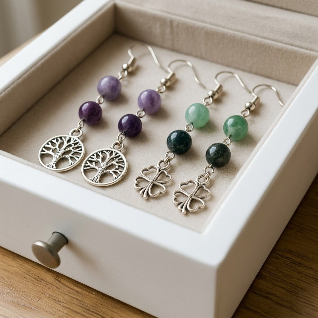 Edelsteen oorbellen - groothandel edelstenen sieraden