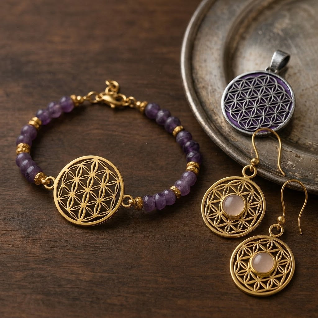 Blume des Lebens Schmuck - spiritueller Schmuck Großhandel