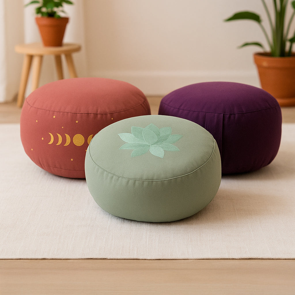 Cojines de meditación redondos orgánicos - mayorista meditación