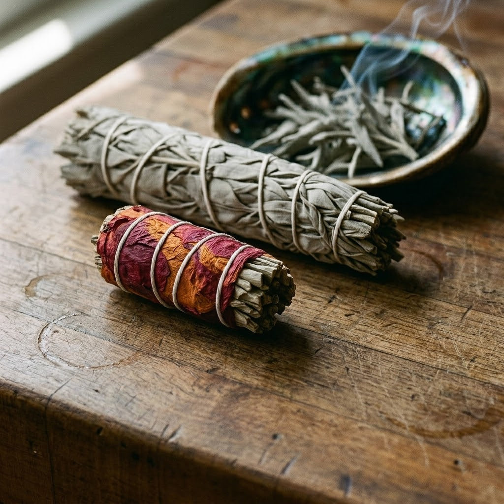 White Sage clusters and smudges