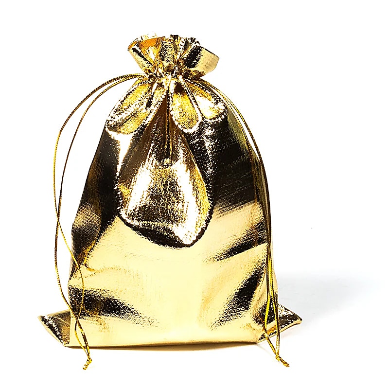 Petit sac cadeau couleur d'or