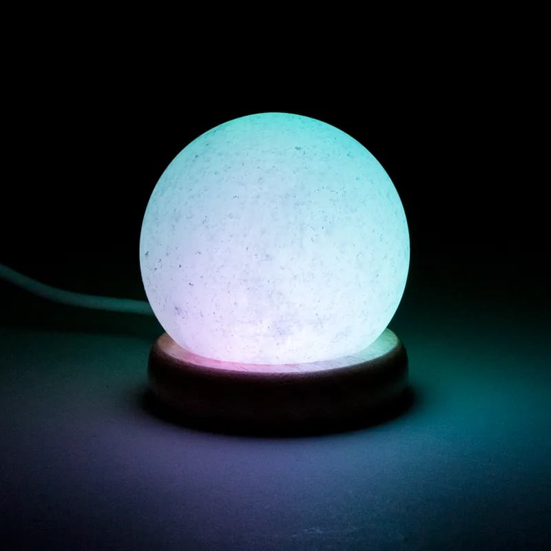 Mini Mood Salzlampe Kugel USB LED