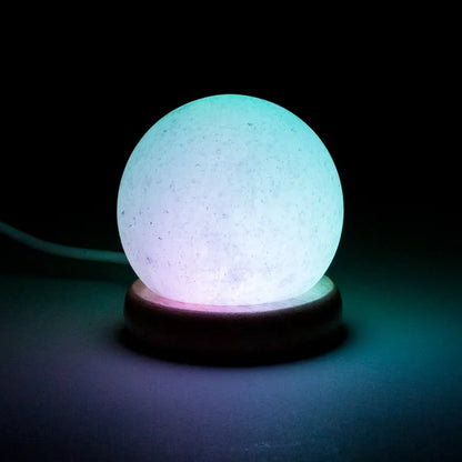 Mini Mood Salzlampe Kugel USB LED