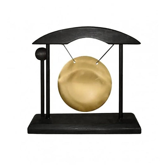 Table Gong small black & golden colour