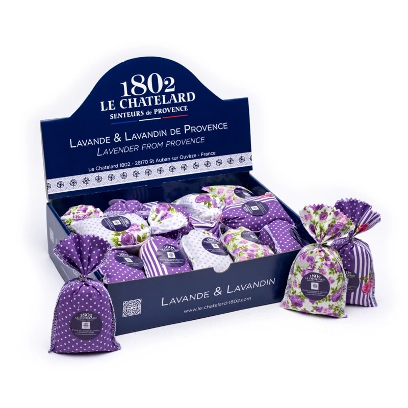 Lavendel &amp; Lavandin Säckchen Lila in Kartondisplay großhandel