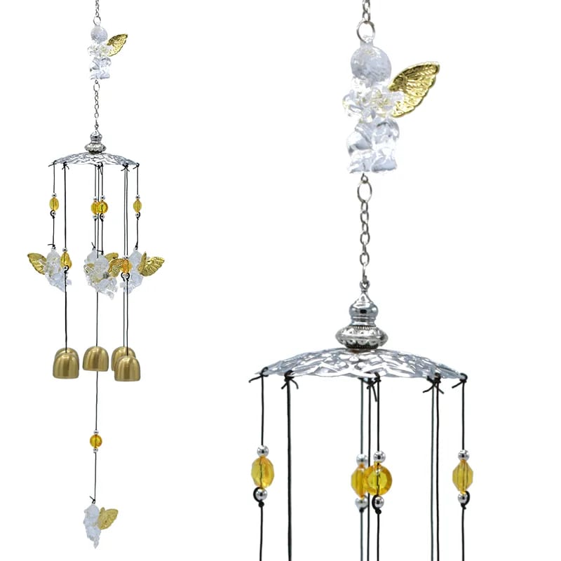 Wind chime with five angels wholesale