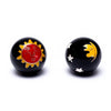 Health Balls Sun & Moon red yellow on black