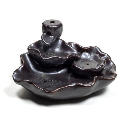 Backflow incense burner Lotus pond wholesale thumb