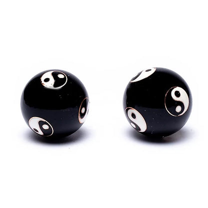 Bolas de salud Yin Yang negras thumb