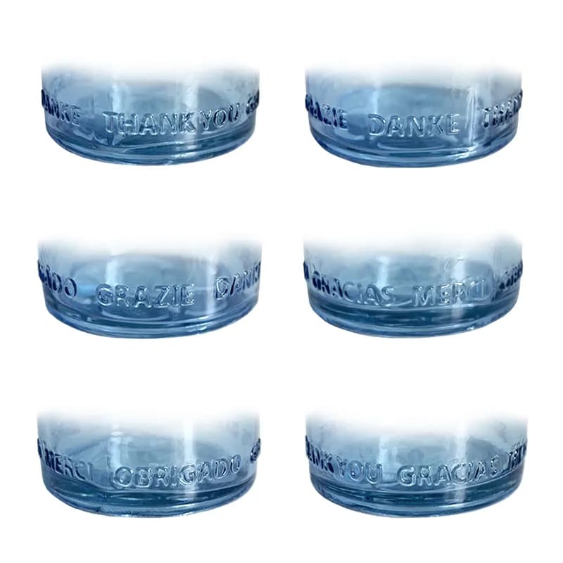 OmWater Bottle Gratitude Glass