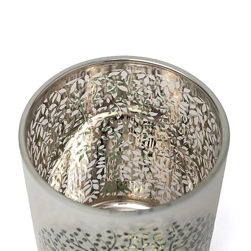 Kerzenhalter gefrostet/metallic Lebensbaum