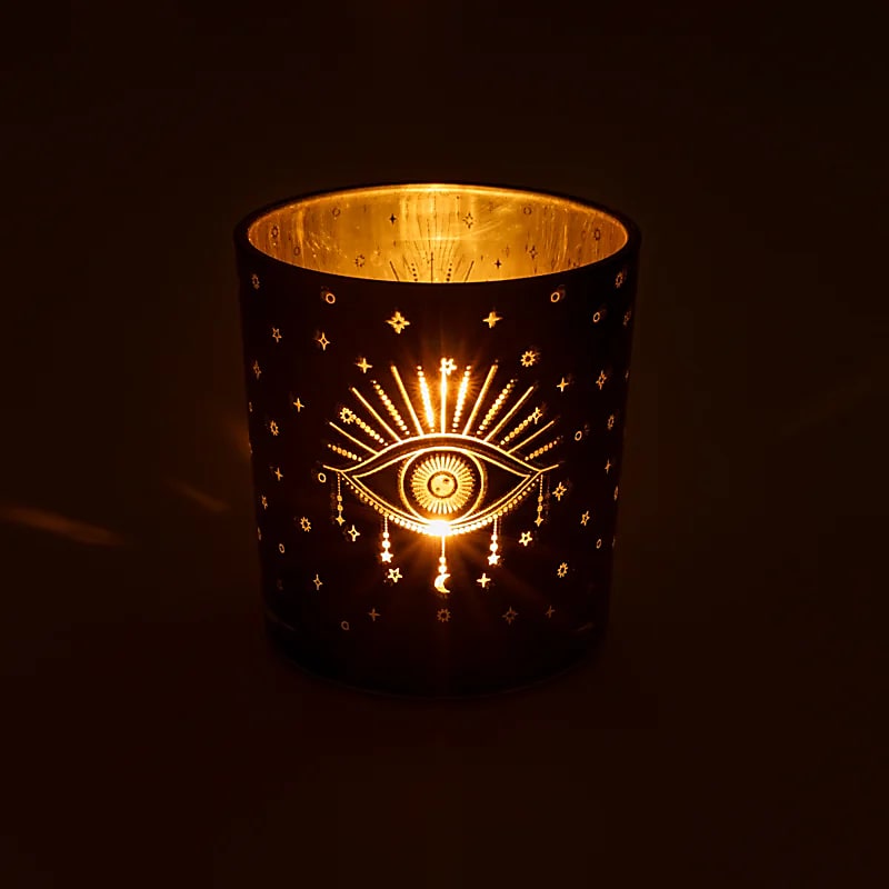 Photophore métallique Œil de la Providence de gros