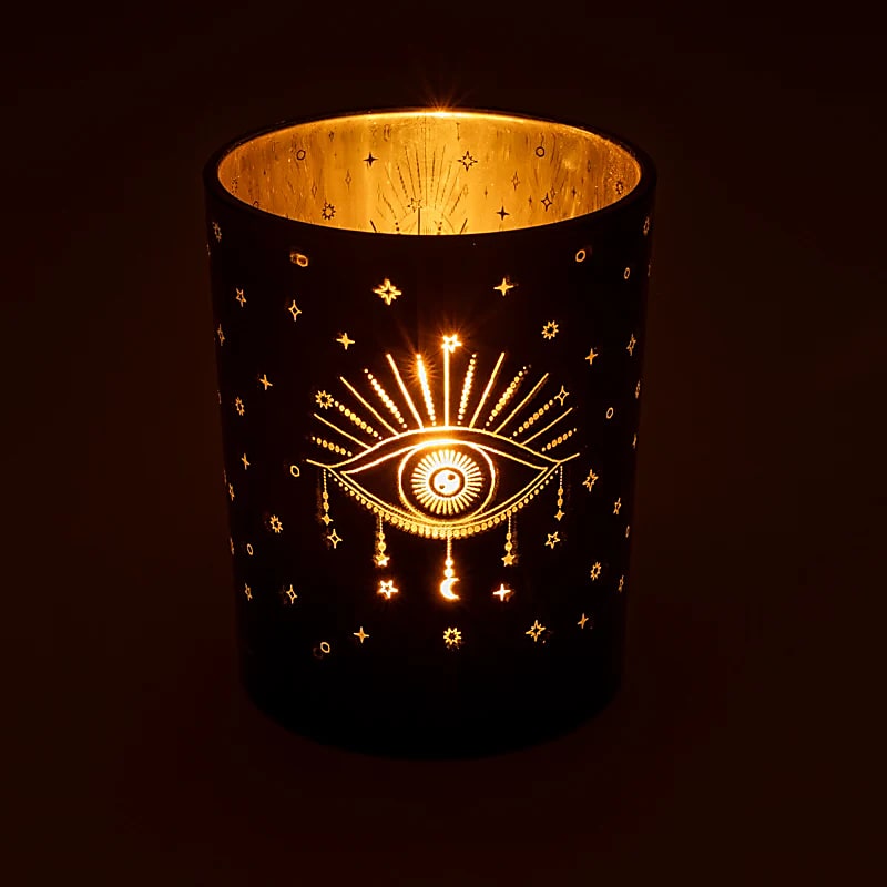 Photophore métallique Œil de la Providence de gros