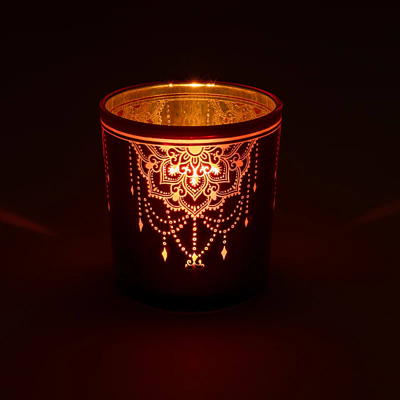 Kerzenhalter metallic Mandala großhandel