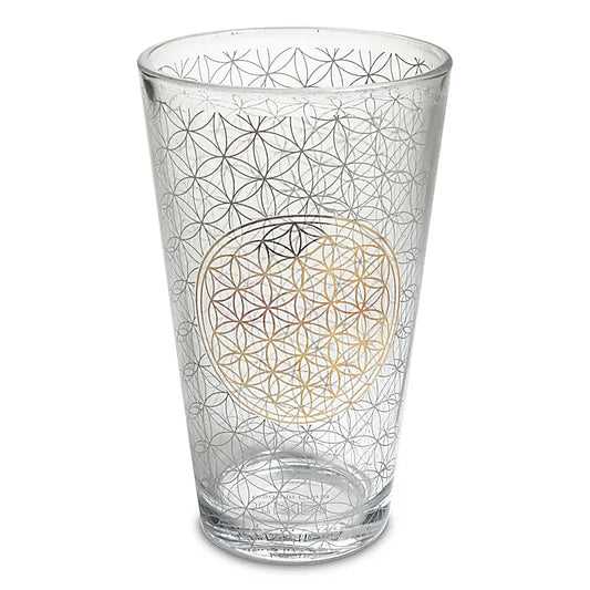 Drinking glass Flower of life