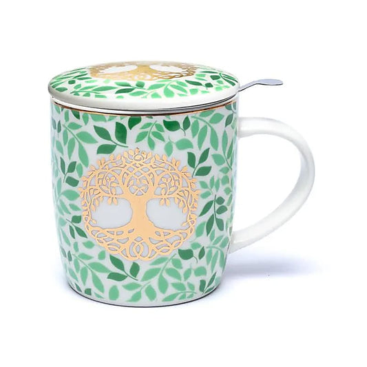 Juego de taza de té Árbol de la vida