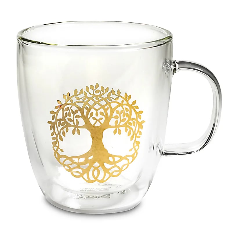 Verre à thé double paroi Arbre de Vie