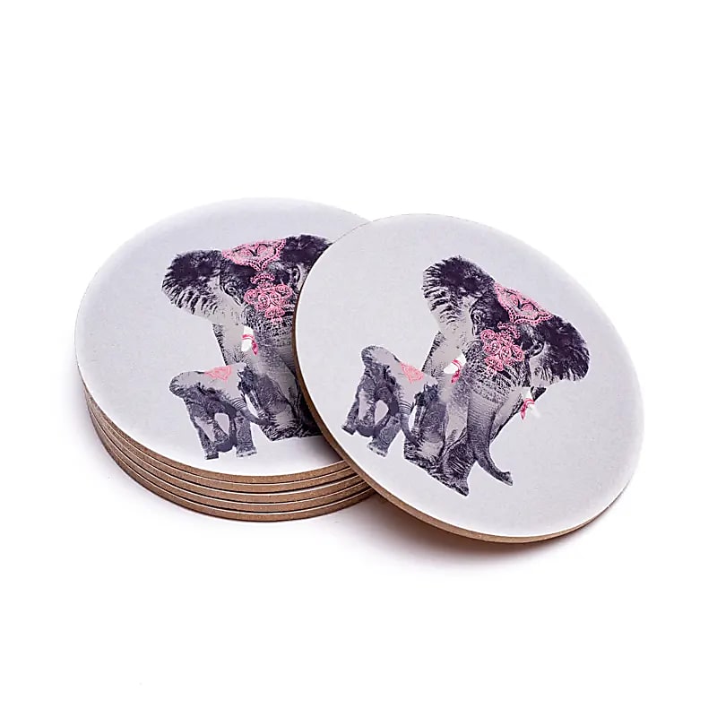 Sous-verres Elephant lot de 6