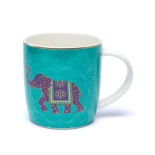 Teetasse mit Sieb Indischer Elefant