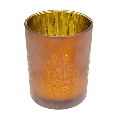 Kerzenhalter gefrostet/metallic Ganesha thumb