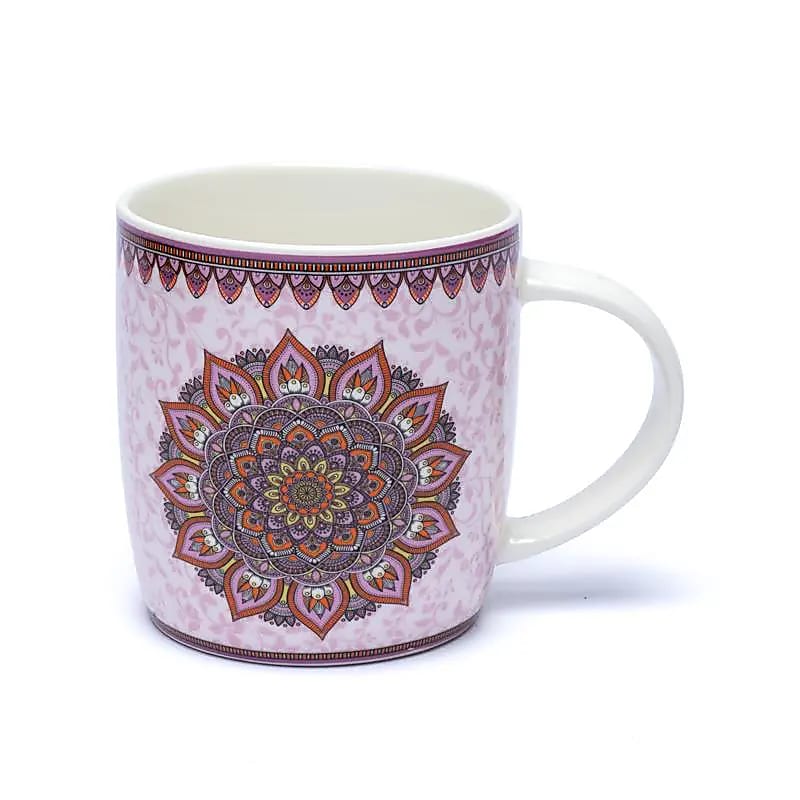 Taza de té con infusor Mandale purpura