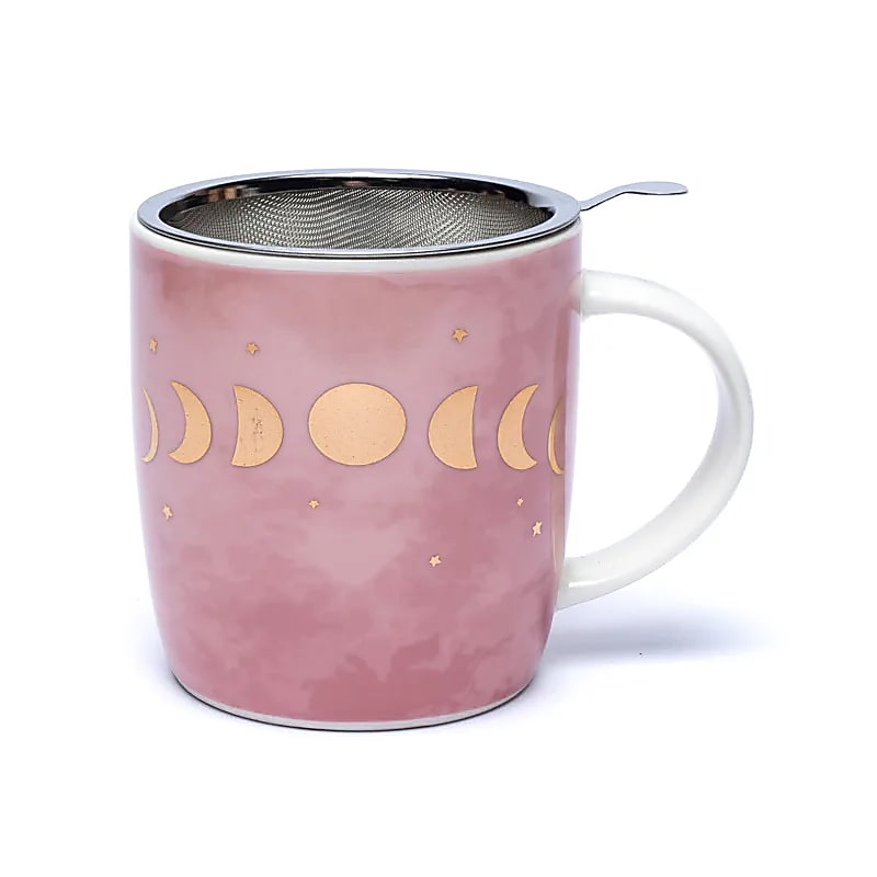 Tea Infuser Mug Moon Phases