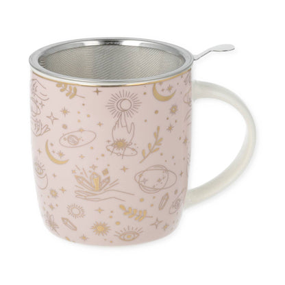 Tasse à thé set symboles mystiques or de gros thumb