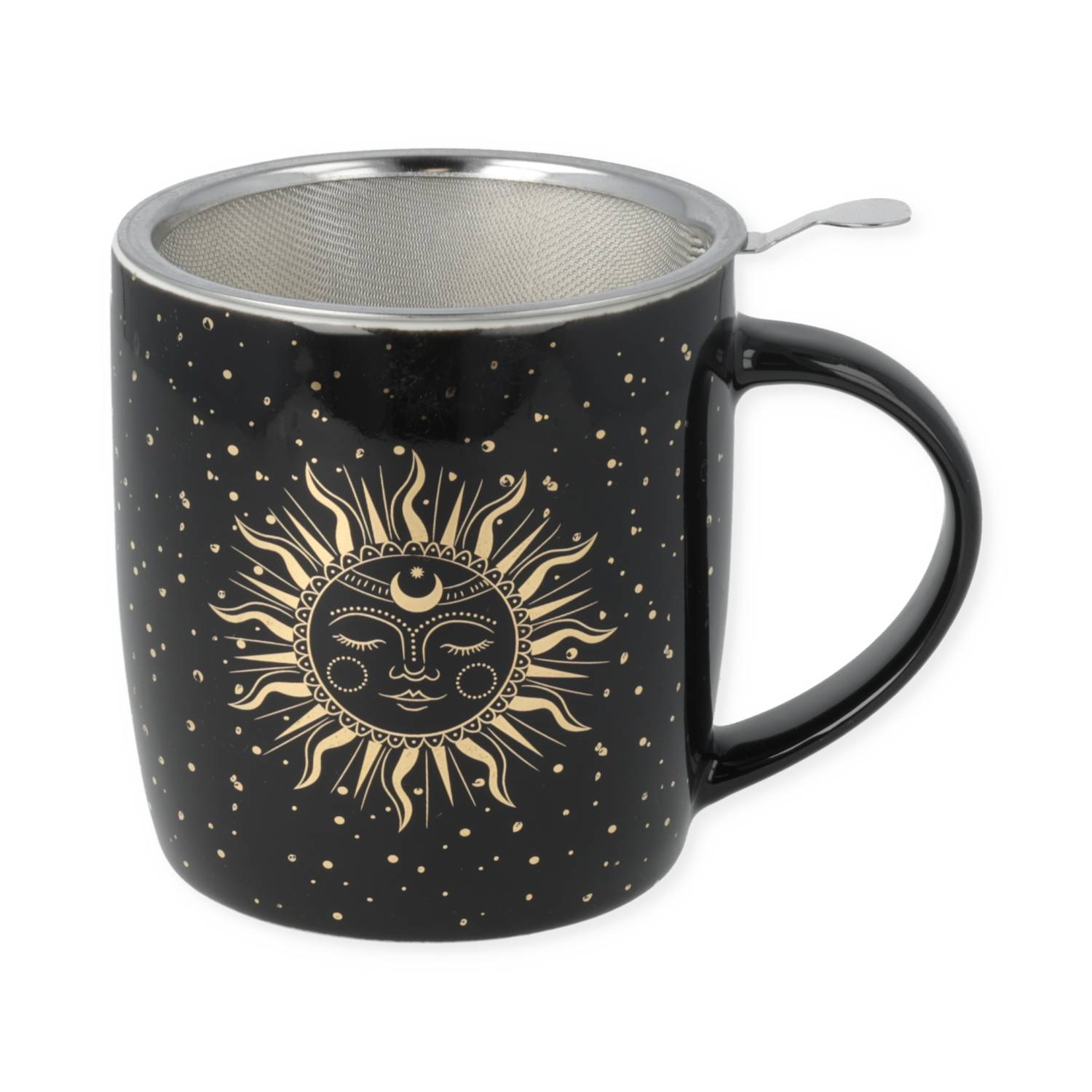 Taza de té set Sol y Luna negro al por mayor