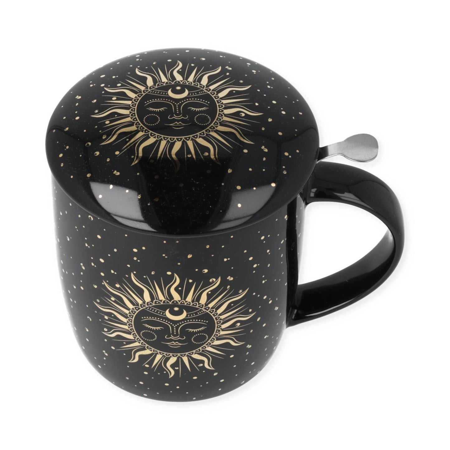Taza de té set Sol y Luna negro