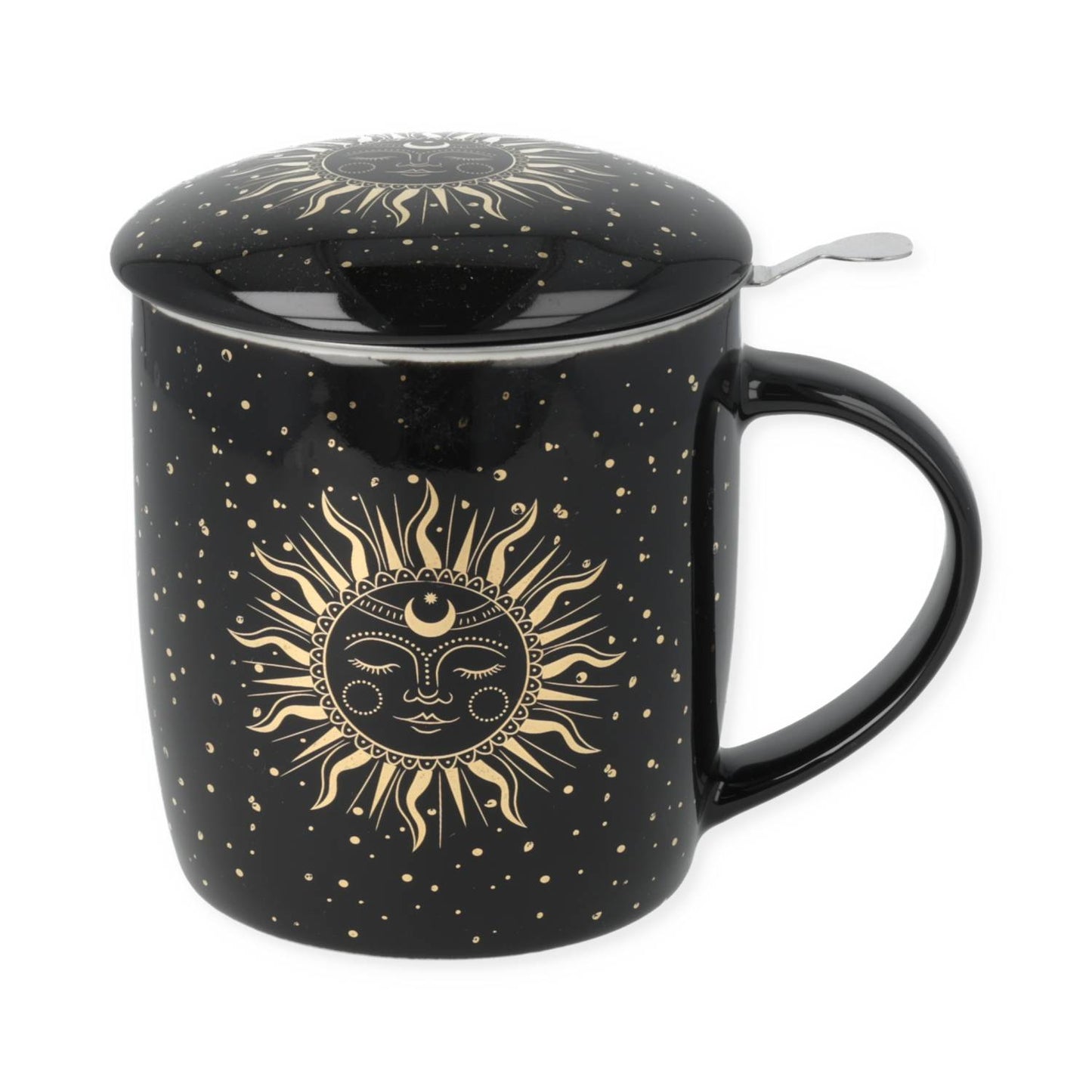 Taza de té set Sol y Luna negro